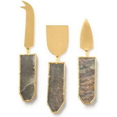 GAURI KOHLI Brittany Agate Cheese Knives, Set of 3