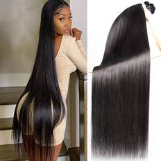 Hair Wefts Younsolo Straight Hair Bundles Natural Black 3-pack