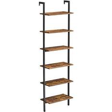 Vasagle 6 Tier Rustic Brown/Black Bücherregal 204.8cm