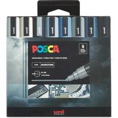 uni POSCA Acrylic Paint Marker - PC-5M Medium - 8 Earth Tone Color Set 