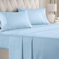 CGK Unlimited Comfy Breathable Bed Sheet Blue (259.08x228.6)
