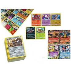 Pokémon TCG: 100 Card Lot Rare, Unc, Holo with 2 Ex Cards