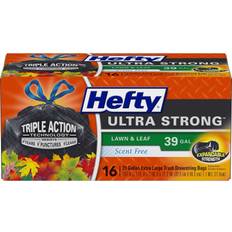 HEFTY TRASH BAGS LARGE LAWN & LEAF 39 GAL CINCH SAK DRAWSTRING 11 BAGS