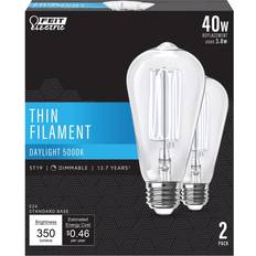Feit Electric st1940950catfl2 st19 filament led bulb, 3.8 watts, 350 lumens