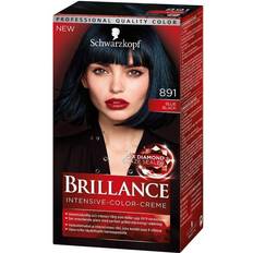 Svarte Permanente hårfarger Schwarzkopf Brilliance Intensive Color-Creme #891 Blue Black