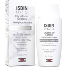 Bottle Sunscreens Isdin Eryfotona Ageless Ultralight Emulsion SPF50 3.4fl oz