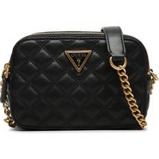 Taschen Guess Giully Quilted Camera Crossbody Bag - Black Floral Print