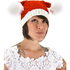 Weiß Kopfbedeckungen Elope Knit Santa Hat Red/White