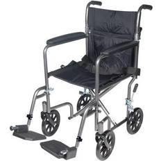 Wheel Chairs Drive Medical lightweight steel transport wheelchair, fixed full arms