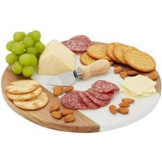 Martha Stewart Mango Wood 14 Round Charcuterie Serving Board