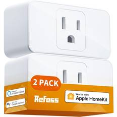 HBN 2 Pack Outdoor Smart Plug Wi-Fi Outlet Works with Alexa & Google  Assistant