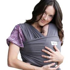 Best Baby Wraps Sleepy Wrap Baby Carrier, Dark Grey Stretchy Ergo Sling from Newborns to 35lbs