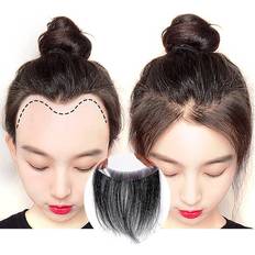 Meiverah Meiverah Frontal Hairpiece for Women Natural Black Hair Extension Hairline Loss Straight Tape