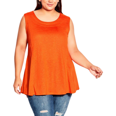Avenue XL T-shirts & Tank Tops Avenue Fit N Flare Tank - Orange