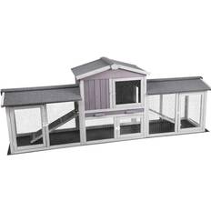 Aivituvin Extra Large Rabbit Hutch Chicken Coop for Pets Space
