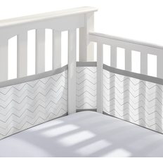 BreathableBaby Mesh Liner for Cribs, 4-Sides, Classic 3mm Chevron
