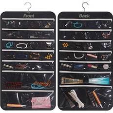 Jewelry Boxes Hanging jewelry organizer earrings necklace storage holder pockets zipper