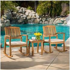 Rocking Chairs Christopher Knight Home Lucca Outdoor 3-pc. Rocking Chair
