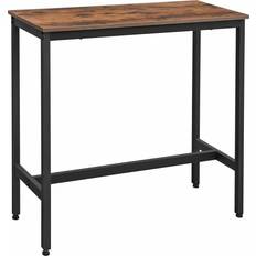 Vasagle Narrow Long Rustic Brown Bar Table 15.7x39.4"