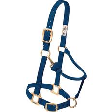 Horse Leads Weaver Adjustable Chin and Throat Snap Halter - Navy Blue