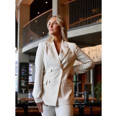 Hvite - M Dressjakker Y.A.S Lizzie LS Blazer Gardenia