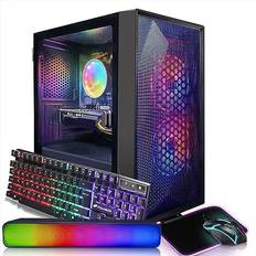 STGAubron Gaming Desktop PC,Intel Core I5 3.3Ghz up to 3.7Ghz,GeForce RTX 2060 6G GDDR6,16G RAM,512G SSD,WiFi,BT 5.0,RGB Fan x 3,RGB Keybaord & Mouse,RGB Mouse Pad,RGB Bluetooth Sound Bar,W10H64