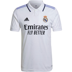 Adidas 2021-22 Real Madrid Youth Home Jersey - White-Blue-Orange