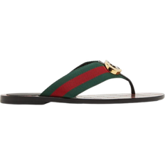 Slippers & Sandals Gucci GG Thong Web - Black/Green/Red