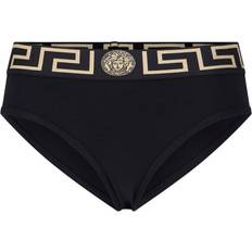 Gold Clothing Versace Greek-Edge Briefs Black