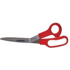 Red Kitchen Scissors Universal UNV92019 General Purpose 7.75 Long 3 Cut Length Offset Handle Kitchen Scissors