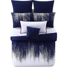 Vince Camuto Lyon Bedspread Blue, White (243.8x233.7)