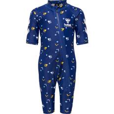 Polyester UV-Anzüge Hummel Morgat Swim Suit - Navy Peony (217380-7017)