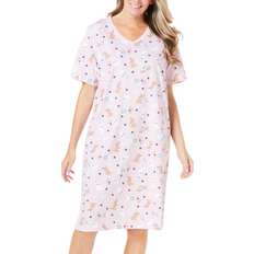 Print Sleepshirt - Pink Spring Dog