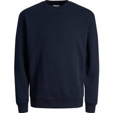 Jack & Jones Plain Crew Neck Sweatshirt - Blue/Navy Blazer