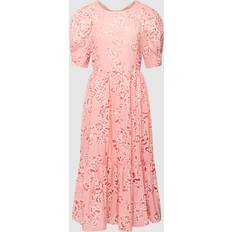 Ted Baker Blusenkleid mit Allover-Muster in Koralle, Größe