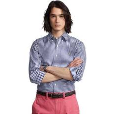 Polo Ralph Lauren Slim Fit Gingham Stretch Oxford Shirt Royal/White