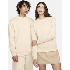 Clothing Nike Women's Sportswear Club Fleece Crewneck Sweatshirt Sanddrift/White