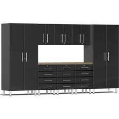 Black Wall Cabinets Ulti-MATE Garage Kit