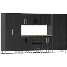 Black Wall Cabinets Ulti-MATE Garage Kit