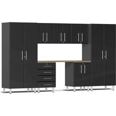 Black Wall Cabinets Ulti-MATE Garage Kit