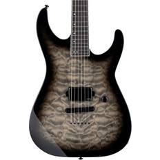 ESP Musical Instruments ESP Ltd M-1001Nt Quilted Maple Electric Guitar Charcoal Burst