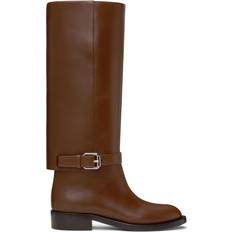 Burberry High Boots Burberry Brown Ankle Strap Boots IT