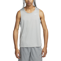 Men - Sportswear Garment Tank Tops Nike Miler Men's Dri-FIT Running Tank - Particle Grey/Grey Fog/Heather