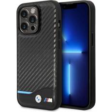 BMW Carbon Effect Printed Logo Case for iPhone 14 Pro