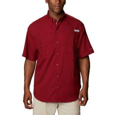 Men - Sportswear Garment Shirts Columbia PFG Tamiami II Short Sleeve Shirt - Beet