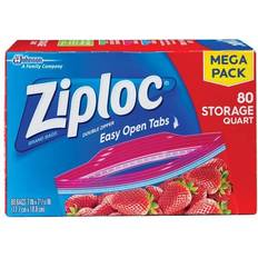 Clear plastic storage bags Ziploc - Ziplock Bag 80 0.25gal
