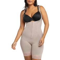 Express Body Contour High Compression Bustier Bodysuit With Bra