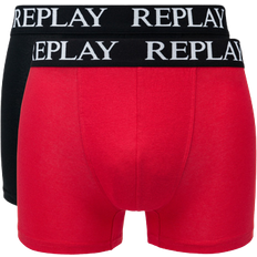 Replay Unterwäsche Replay Basic Boxer Briefs 2-pack - Red/Black
