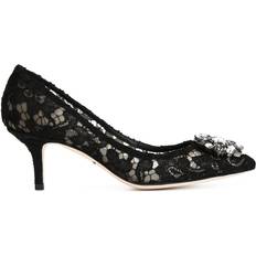 Dolce & Gabbana Women Shoes Dolce & Gabbana Lace rainbow pumps black