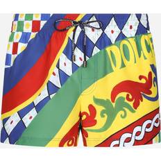 Dolce & Gabbana Men Swimming Trunks Dolce & Gabbana Short Carretto Print Swim Shorts carretto